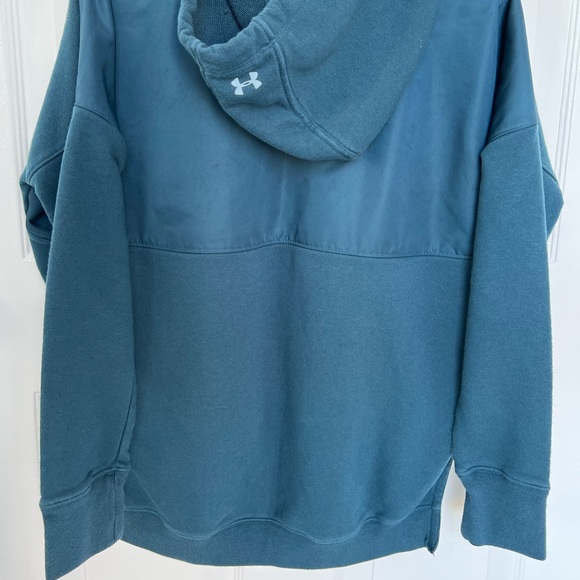 Under Armour High/Low Hoodie in Teal - Picture 3 of 6
